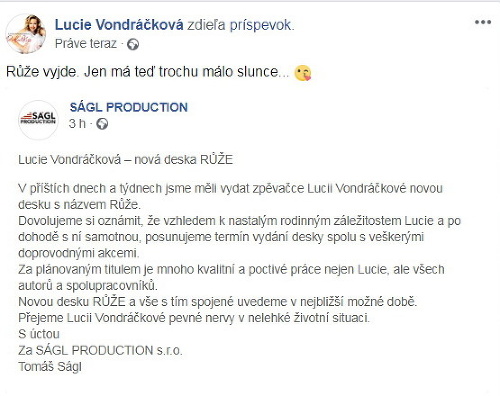 Aktuálna situácia sa odrazila aj na pracovnom živote Lucie Vondráčkovej. 