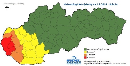 Západné Slovensko pod hnevom