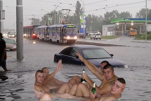 Potopa v Bratislave zaplavila