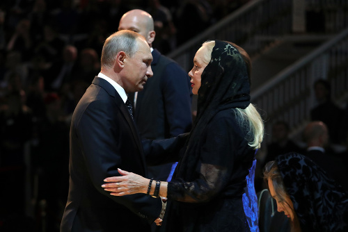 Vladimir Putin na pohrebe