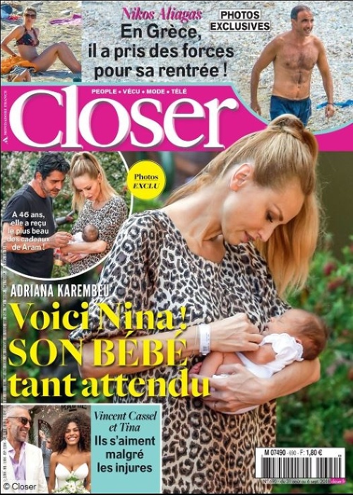 Adriana Sklenaříková sa nechala s Ninou nafotiť pre francúzsky magazín Closer.
