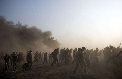 FOTO Protesty v Gaze