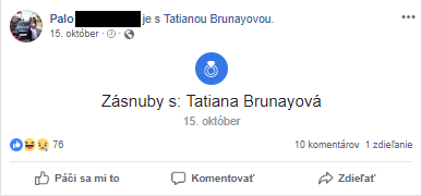 Len pred mesiacom sa Táňa a jej partner Pavol zasnúbili. Dnes je všetkému koniec. 