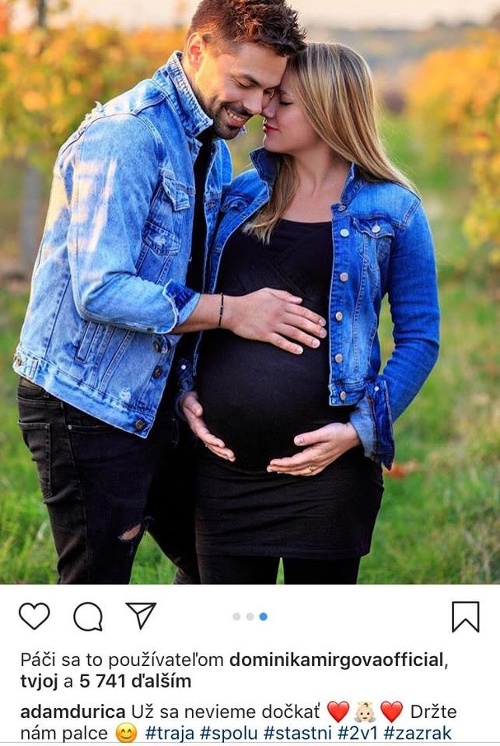 Adam a Kristína sa už čoskoro dočkajú svojho prvého bábätka. 