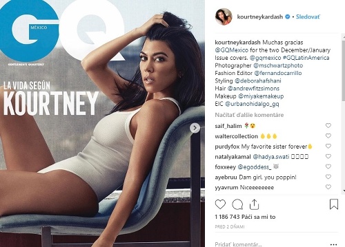 Kourtney Kardashian pózovala pre magazín GQ Mexico. 
