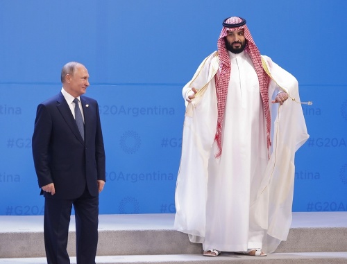 Vladimir Putin a Muhammad bin Salmán