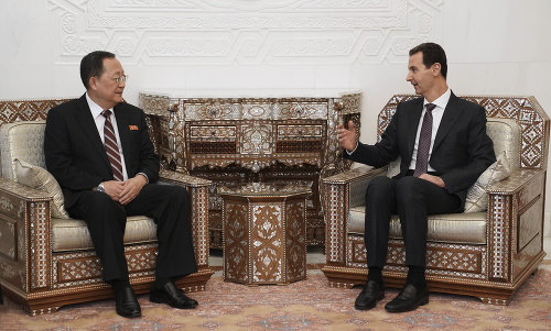 Ri Jong-ho a Bašár Asad