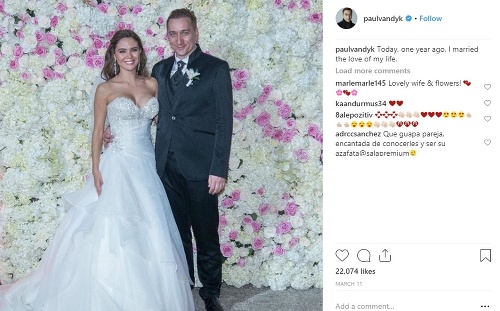 Paul van Dyk sa oženil v roku 2017.