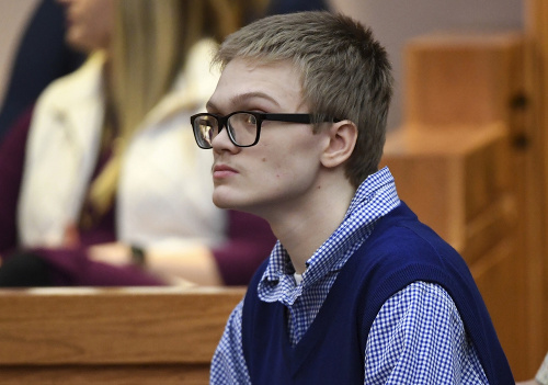 Na snímke je Jesse Osborne (16) na súde, ktorý sa konal 12. decembra 2018.