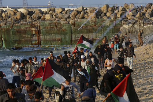 Protesty v Gaze sa