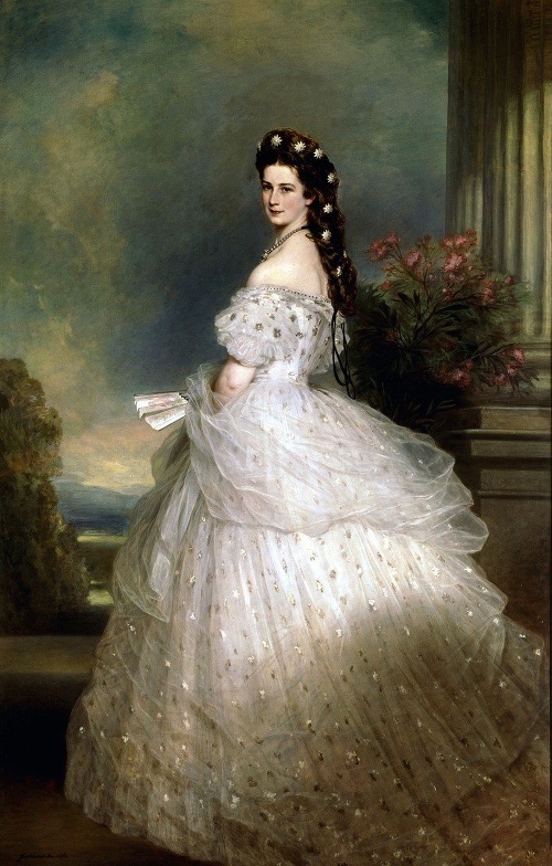 Alžbeta Bavorská - Sissi bola považovaná za najkrajšiu panovníčku. 