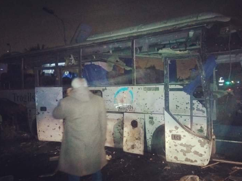 Výbuch zasiahol autobus s