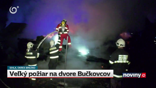 Ničivý požiar u Bučkovcov