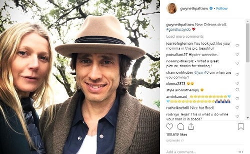 Gwyneth Paltrow s manželom Bradom. 