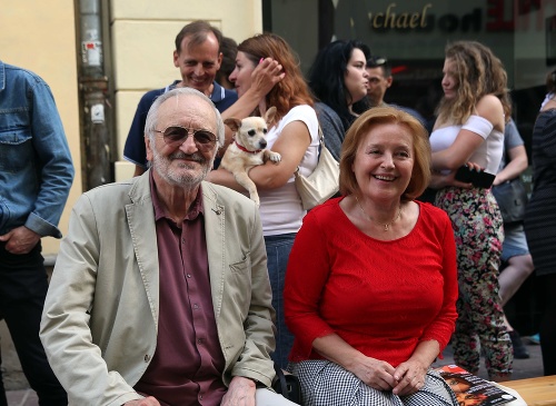 Milan Lasica s manželkou Magdou. 