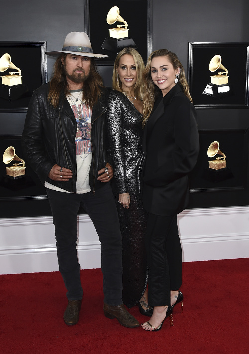 Miley Cyrus s rodičmi 