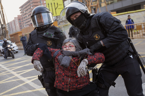 Štrajk katalánskych separatistov: FOTO
