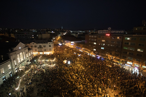 Minuloročné protesty organizované pod záštitou Za slušné Slovensko