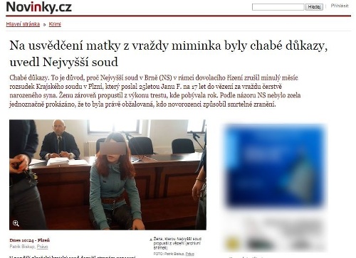 O prípade informovalo viacero českých médií, medzi nimi aj novinky.cz.