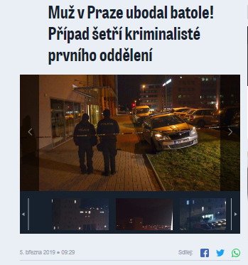 Podľa portálu blesk.cz bolo obeťou vraždy batoľa.