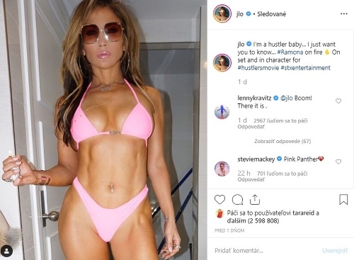 Jennifer Lopez vystavila na obdiv svoje vypracované telo. 