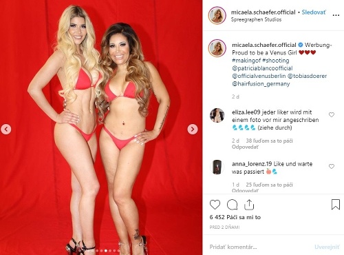Micaela Schaefer a Patricia Blanco sa na instagrame chválili spoločným fotením promo záberov. 