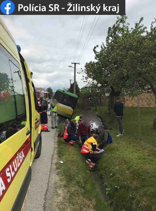 Nehoda autobusu v Žiline.