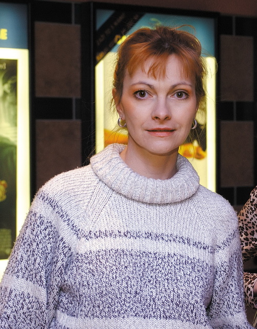 Jana Hubinská na zábere z roku 2003