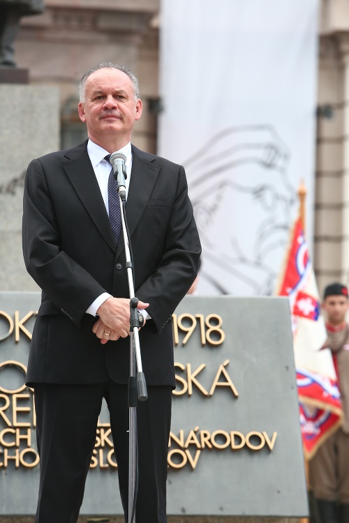 Andrej Kiska počas posledného oficiálneho aktu v pozícii prezidenta