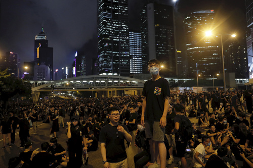 FOTO Protest v Hongkongu