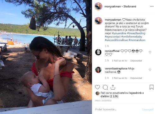 Monika Sakmanová sa pochválila intímnou fotkou so synčekom.