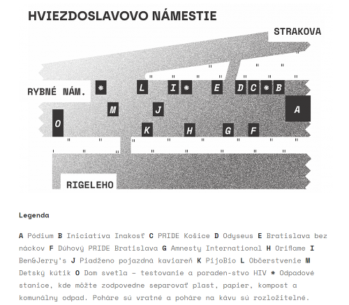 Festival Dúhový Pride sa bude konať na Hviezdoslavovom námestí.