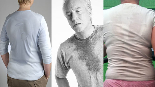 Nežiaduce účinky pri potení.