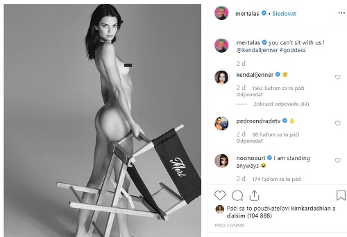 Kendall Jenner vystavila na obdiv svoj nahý zadoček. 