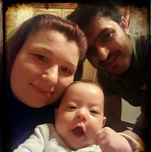 Silvia Shahzad s manželom a synom