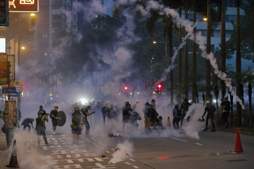 Protivládne demonštrácie v Hongkongu: