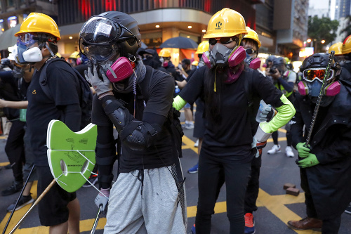 Protivládne demonštrácie v Hongkongu: