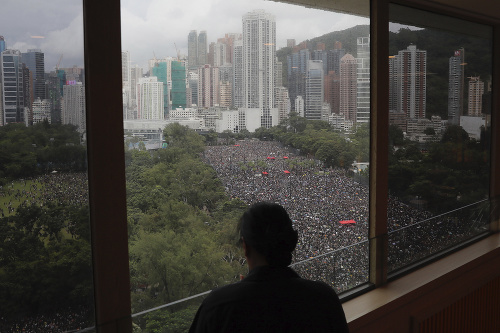 FOTO Demonštrácie v Hongkongu: