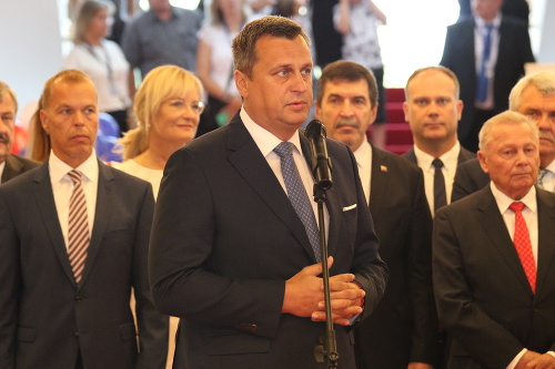 Predseda parlamentu SR Andrej Danko počas príhovoru v rámci DOD v NR SR