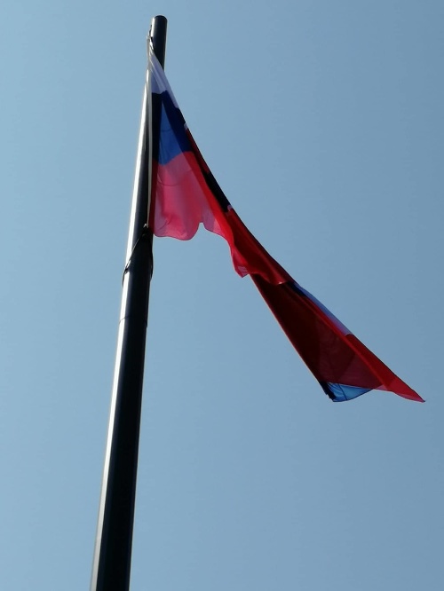Vztýčenie štátnej vlajky SR