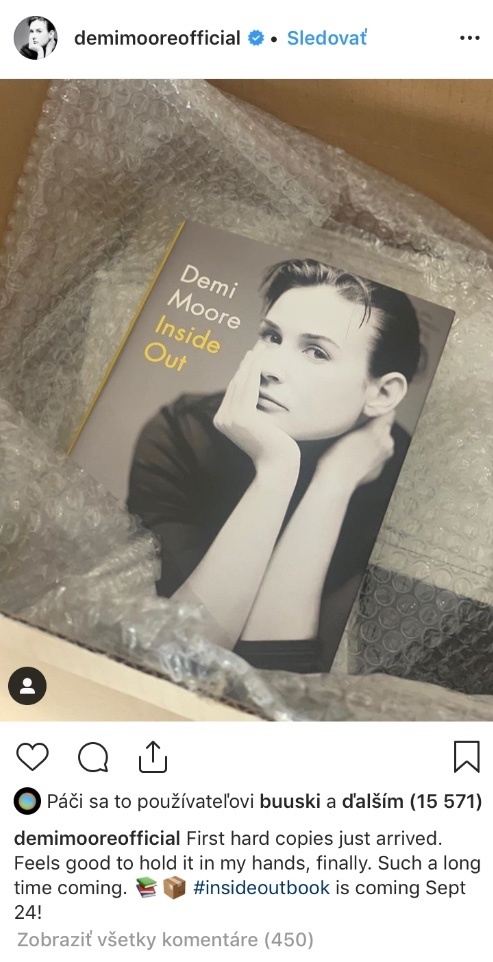 Demi Moore v knihe Inside Out odhalila tajomstvá zo svojho života. 