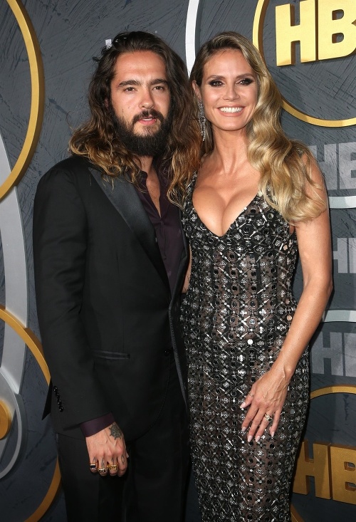 Tom Kaulitz a Heidi Klum na párty po odovzdávaní cien Emmy Awards. 