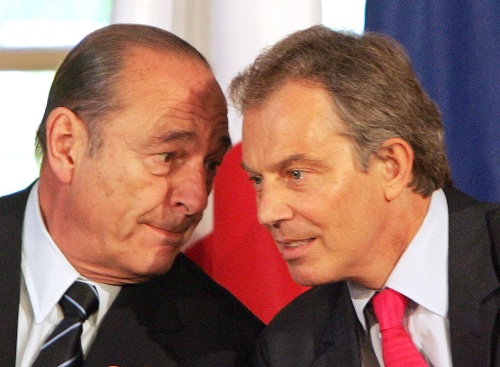 Chirac s Tonym Blairom v roku 2005