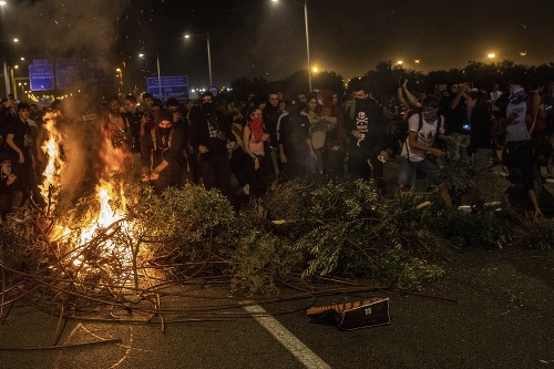 Protesty proti odsúdeniu separatistických