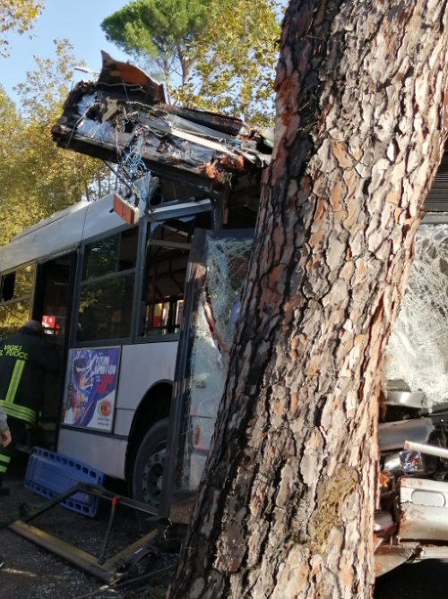 Nehoda autobus v Ríme