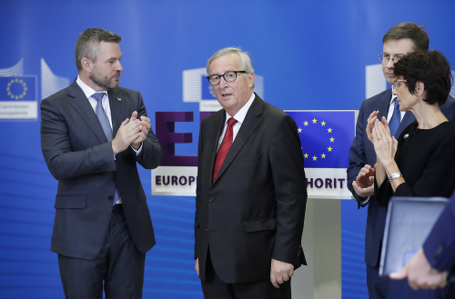 Juncker a Pellegrini slávnostne