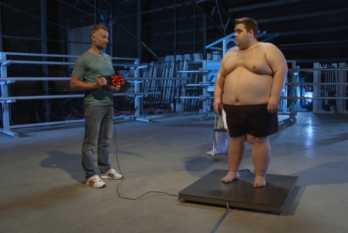 Na začiatku šou vážil Tomáš Šotník 203 kilogramov. 