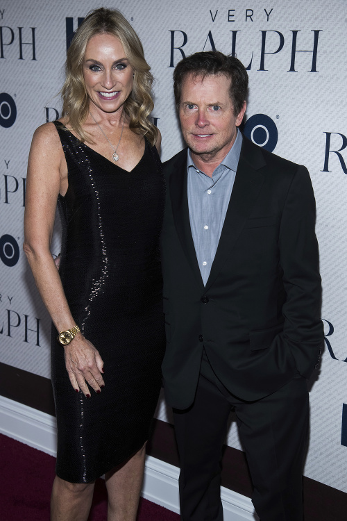 Michael J. Fox so svojou sympatickou manželkou Tracy. 