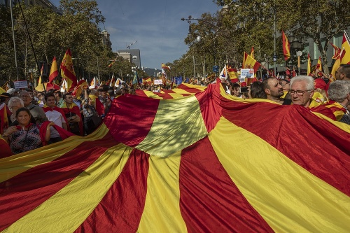 Desaťtisíce stúpencov jednotného Španielska