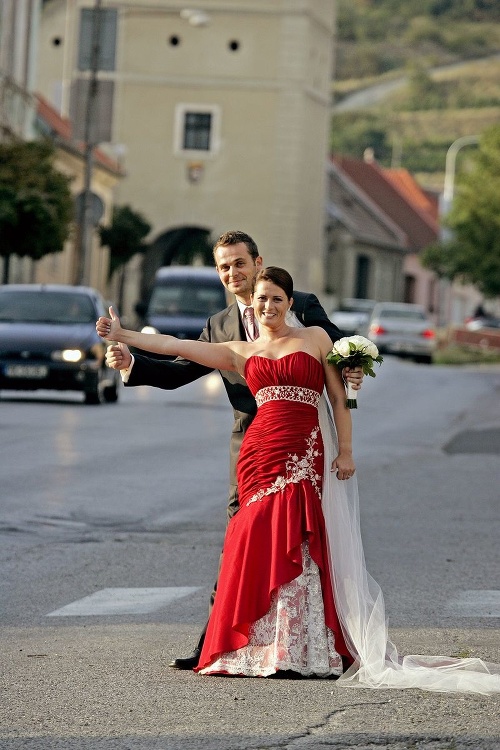 Marián Miezga a jeho Sabina vo svadobný deň